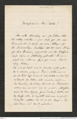 Nachlass Franz Steindachner, Brief von Eduard Graeffe an Franz Steindachner (07.02.1881), Inv.Nr. 173.03, Seite 1